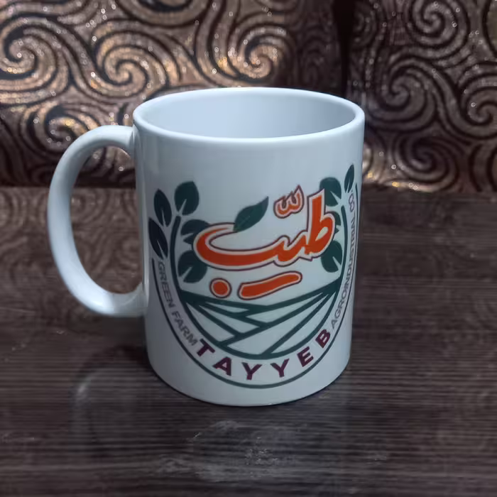 چاپ عکس دلخواه روی لیوان ماگ ساده