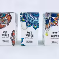 دستمال مرطوب قوطی  طرح سنتی 