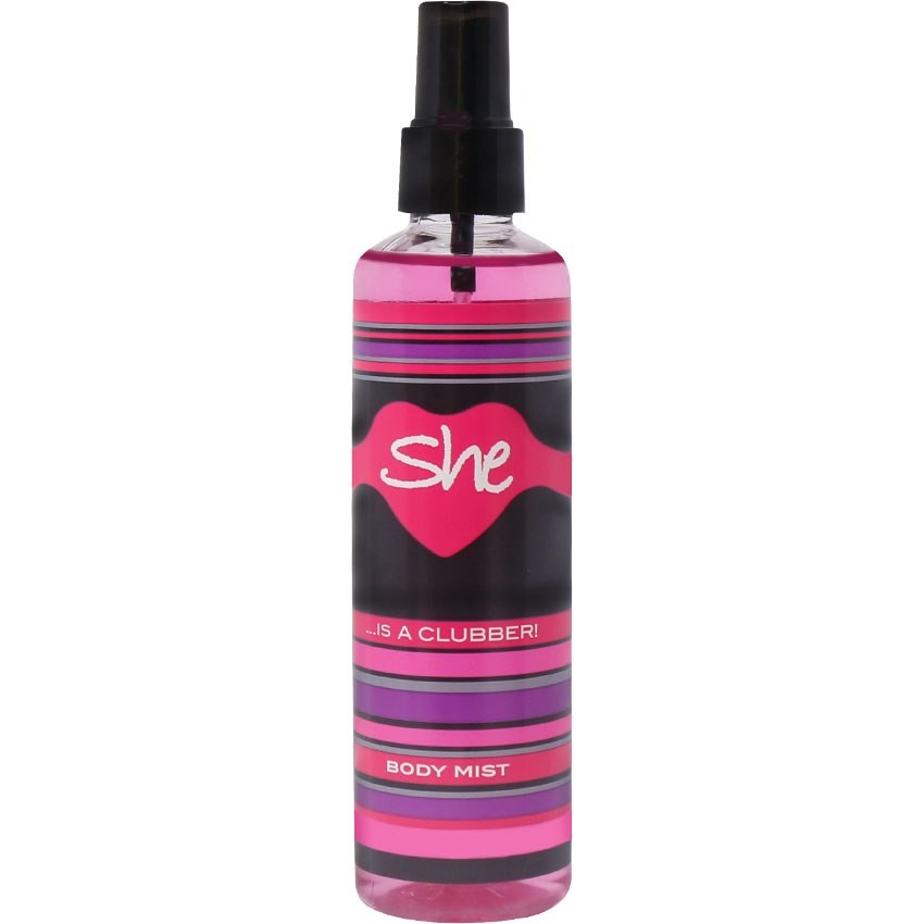 بادی اسپلش یا بادی میست برند شی رایحه کلابر 220 میل با ماندگاری بالا