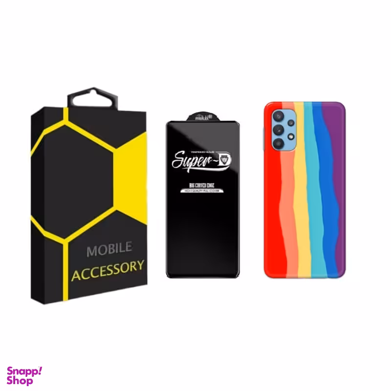 کاور گوشی موبایل مدل آبرنگی مناسب سامسونگ Galaxy A32 5G به همراه محافظ صفحه نمایش SuperD
