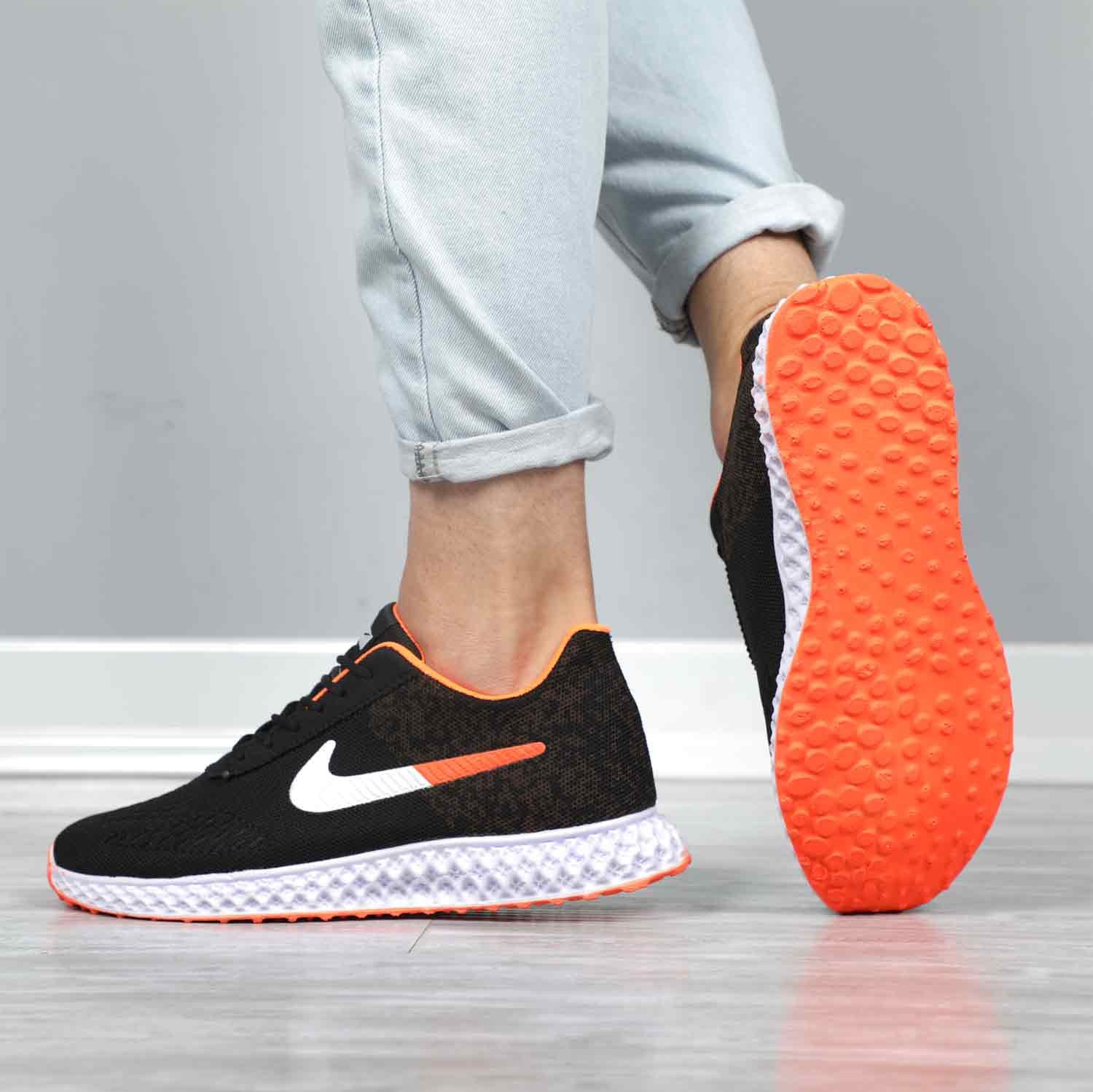 کتانی مردانه نایکی ORANGE ZOOM  لاکچری اسپرت