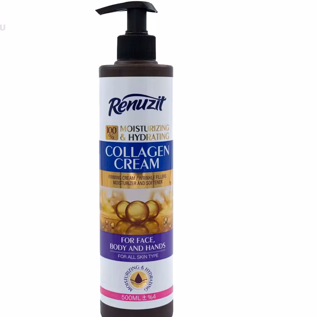 کرم مرطوب کننده و آبرسان حاوی کلاژن برند رینوزیت حجم 500میلی