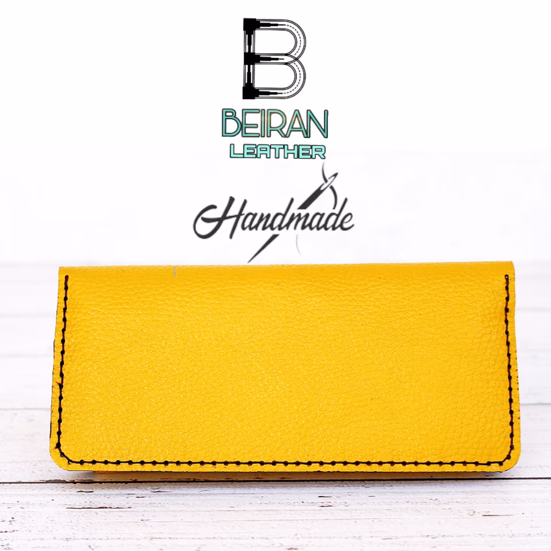 کیف پولی چرم طبیعی دستدوز مدل آرتمیاس برند بیران چرم