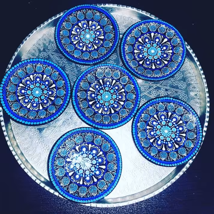 بشقاب سفالی ده سانتی