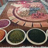 گبه 8 رنگ 6 متری با تراکم 1100 و 400 شانه در طرح ادویه