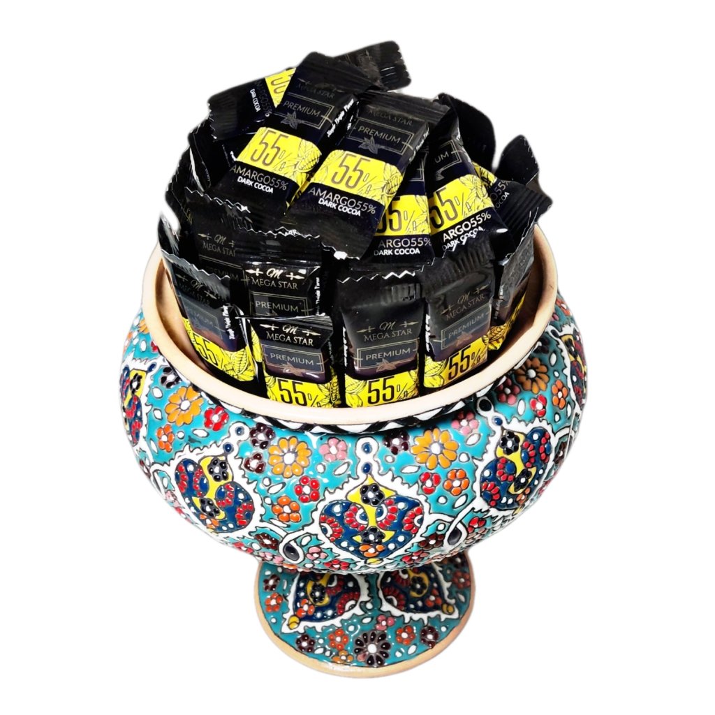 شکلات تلخ 55 درصد مگا استار در بسته بندی های 1000 گرمی