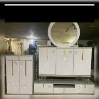 ست کامل مدل رویال شامل میز تلویزیون ، جاکفشی ، کنسول، قاب اینه( هزینه ارسال با مشتری)