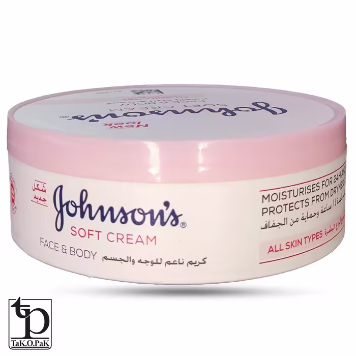 کرم مرطوب کننده و آبرسان جانسون Johnsons دست و صورت