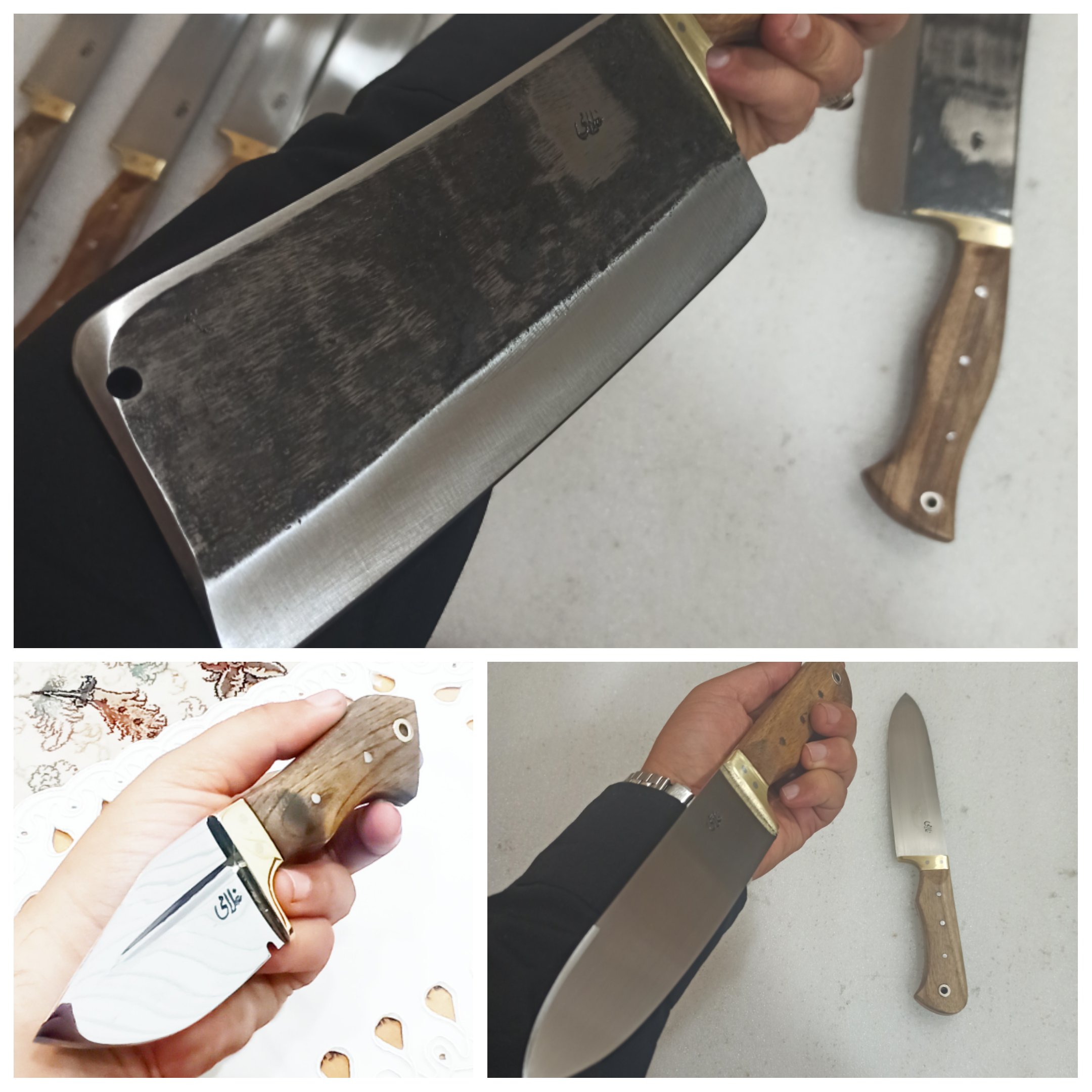 ست ساطور و قصابی و پوست کنی