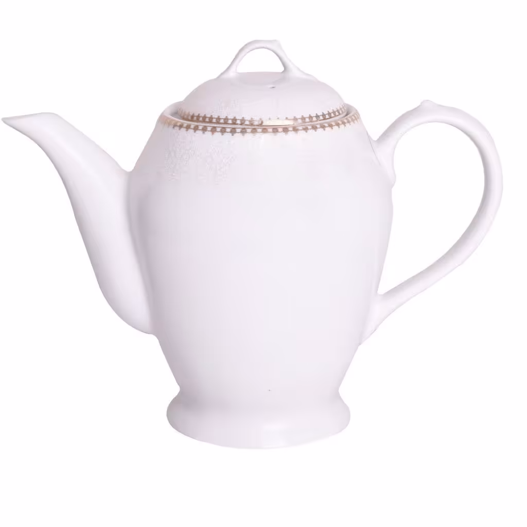 قوری چینی مقصود سایز بزرگ طرح داتسون مثلثی درجه یک