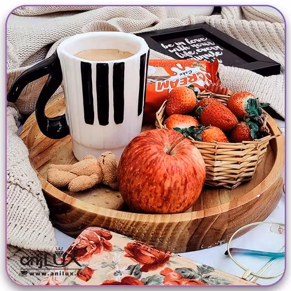 ماگ پیانو سرامیکی با دسته نت موسیقی