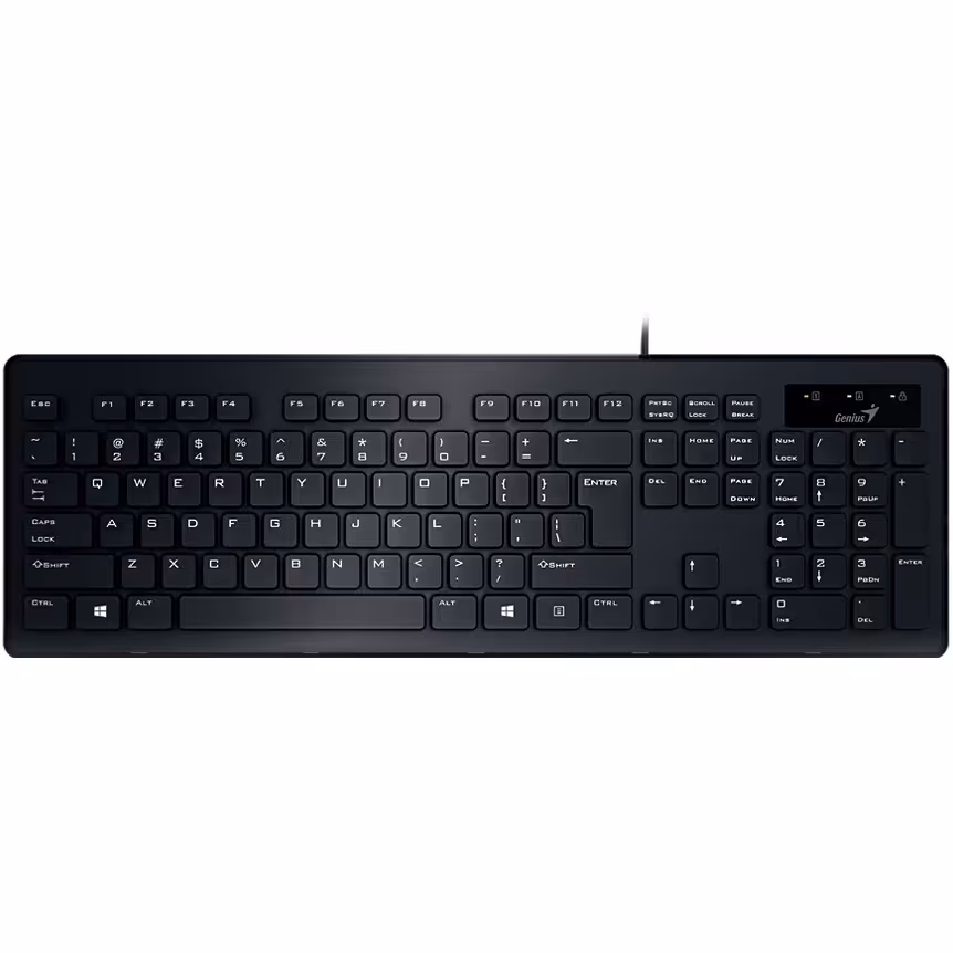 صفحه کلید باسیم جنیوس مدل اسلیم استار 130