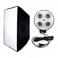 نور ثابت سافت باکس 4 لامپ LED