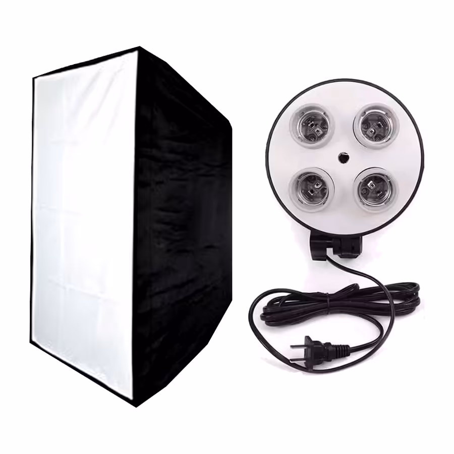 نور ثابت سافت باکس 4 لامپ LED