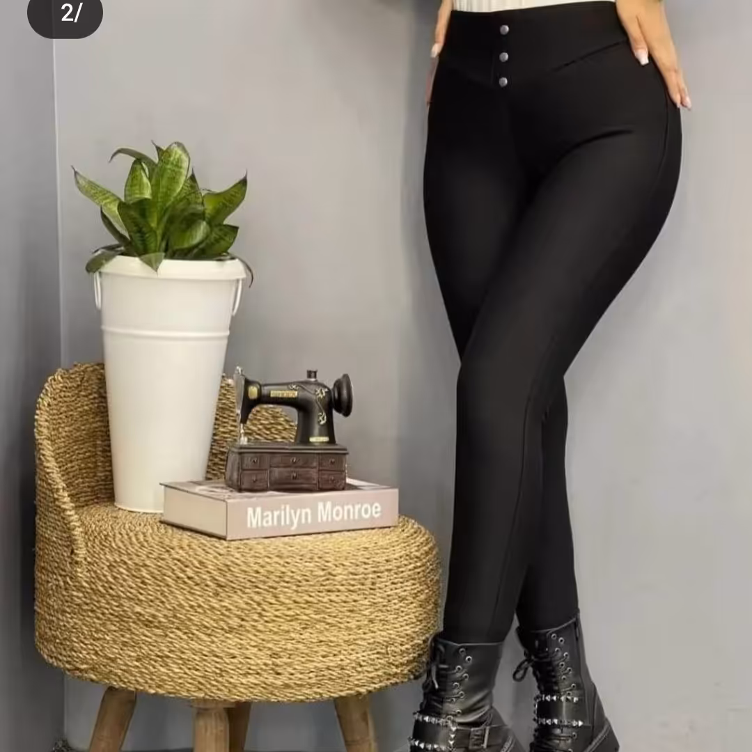 شلوار کمرگنی مشکی زنانه،کمرکشی و فاق بلند،جنس سورن ،فول کشی،قد 100،مناسب سایز 38تا 44