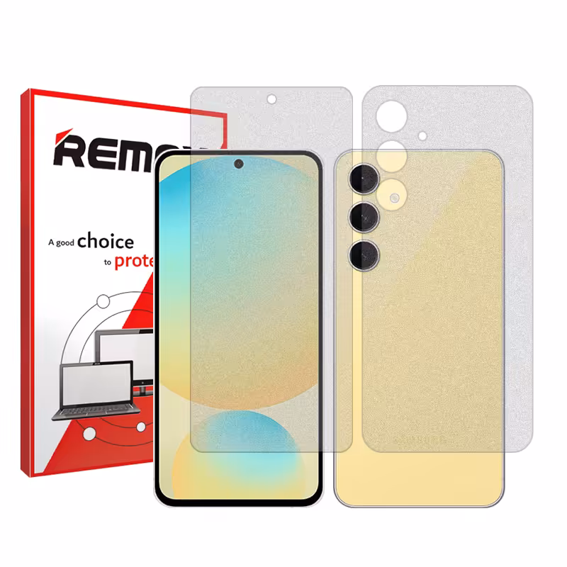 گلس صفحه نمایش و پشت گوشی سامسونگ Galaxy S24 FE مدل هیدروژلی مات برند ریمکس کد SS