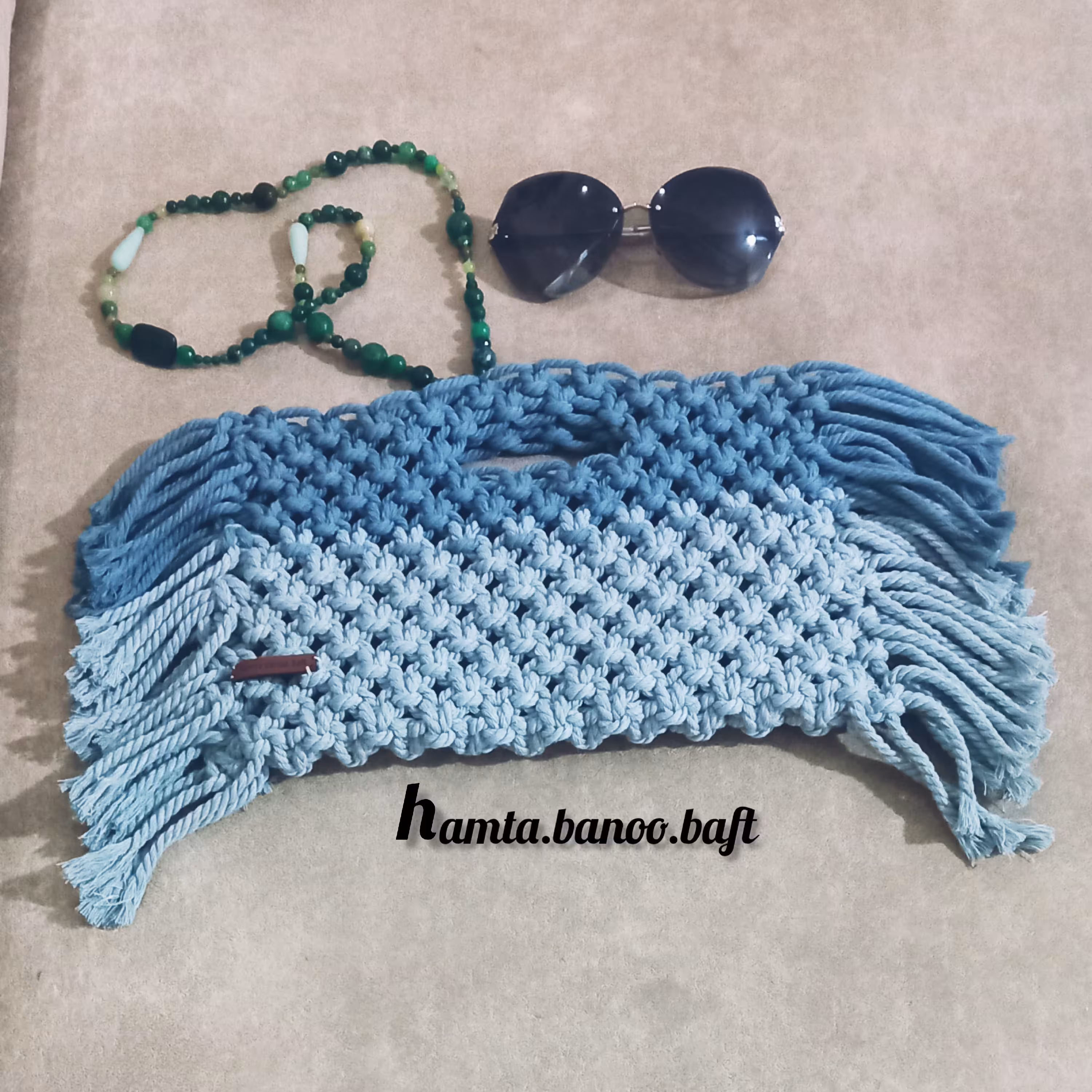 کیف دستی مکرومه