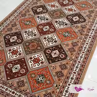 گلیم ماشینی 6 متری طرح مرجان بژ