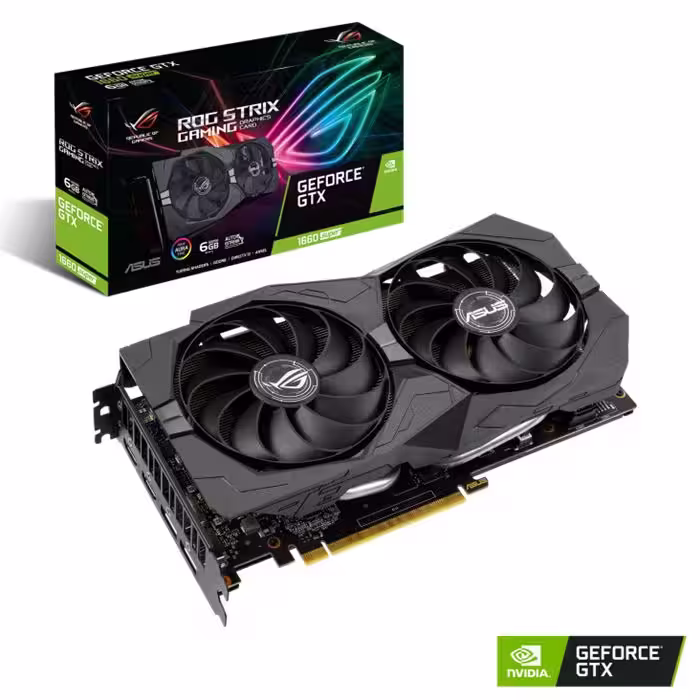 کارت گرافیک ایسوس مدل ROG STRIX GTX1660S 6G GAMING حافظه 6 گیگابایت