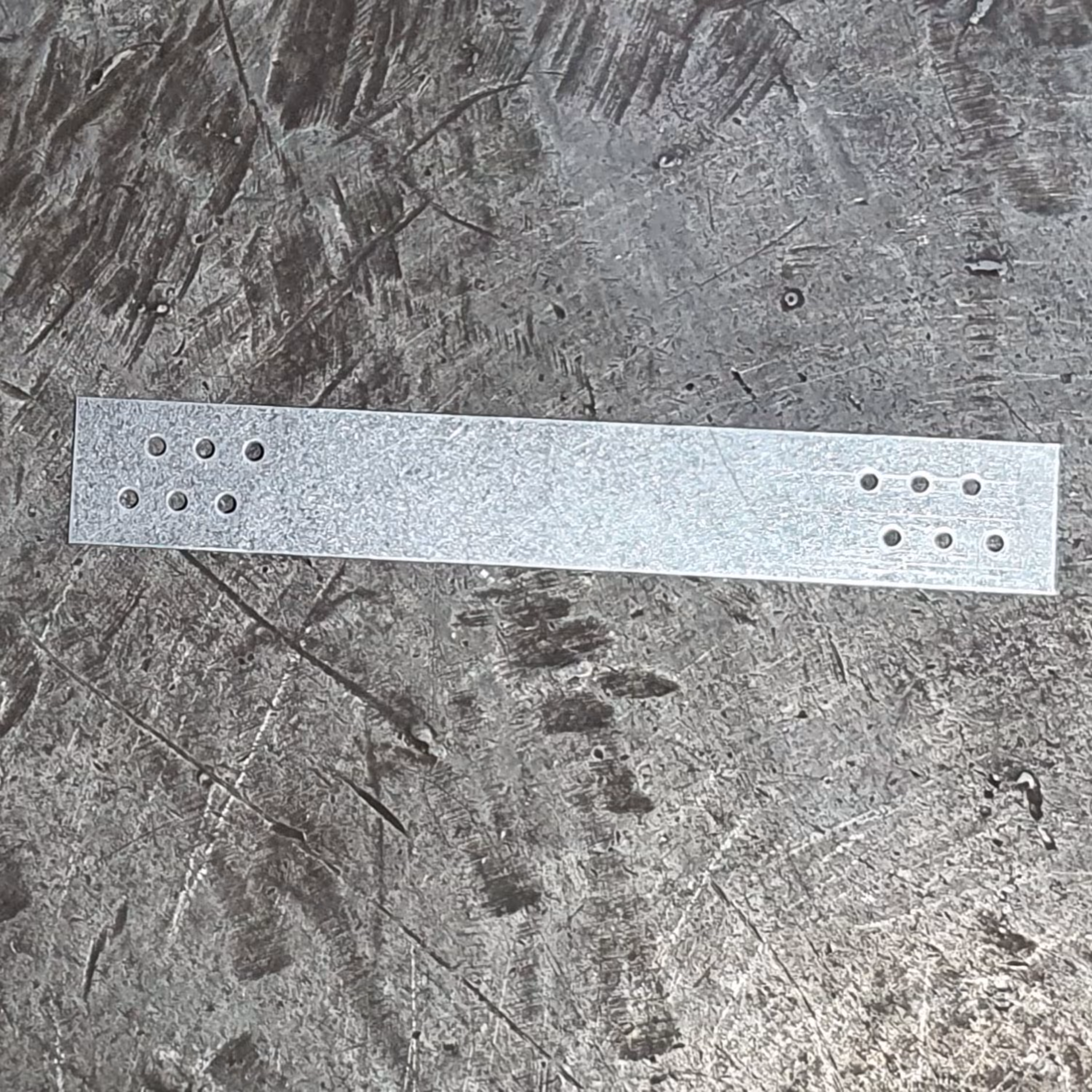 بست هبلکس تخت گالوانیزه  30 در 197 میلی متر  ضخامت 0.7 میلی متر