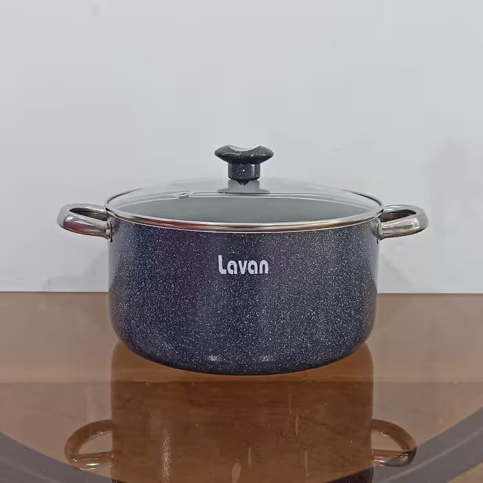 قابلمه گرانیتی سایز 26 لاوان مدل تیتان طوسی با ارسال رایگان