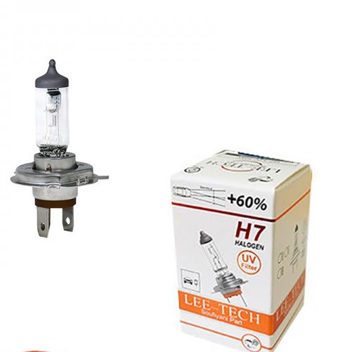 لامپ هالوژن خودرو  دو خار  اچ 7  100-90  وات برند لی تک  H7 (لیتک Lee Tech H7 )