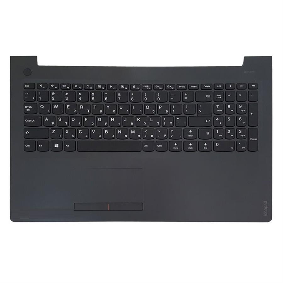 کیبورد لپ تاپ لنوو مدل IdeaPad 310 15 510 15 مشکی با قاب C نوک مدادی به همراه تاچ پد