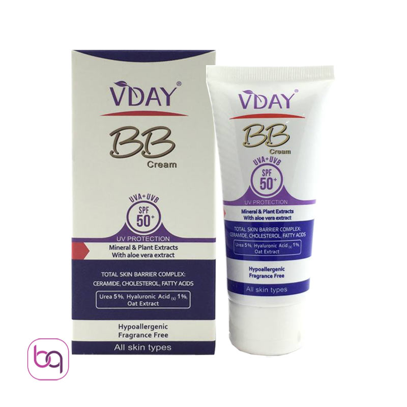 بی بی BB کرم ضد آفتاب رنگی SPF50 وی دی VDay - خرید بی‌بی کرم