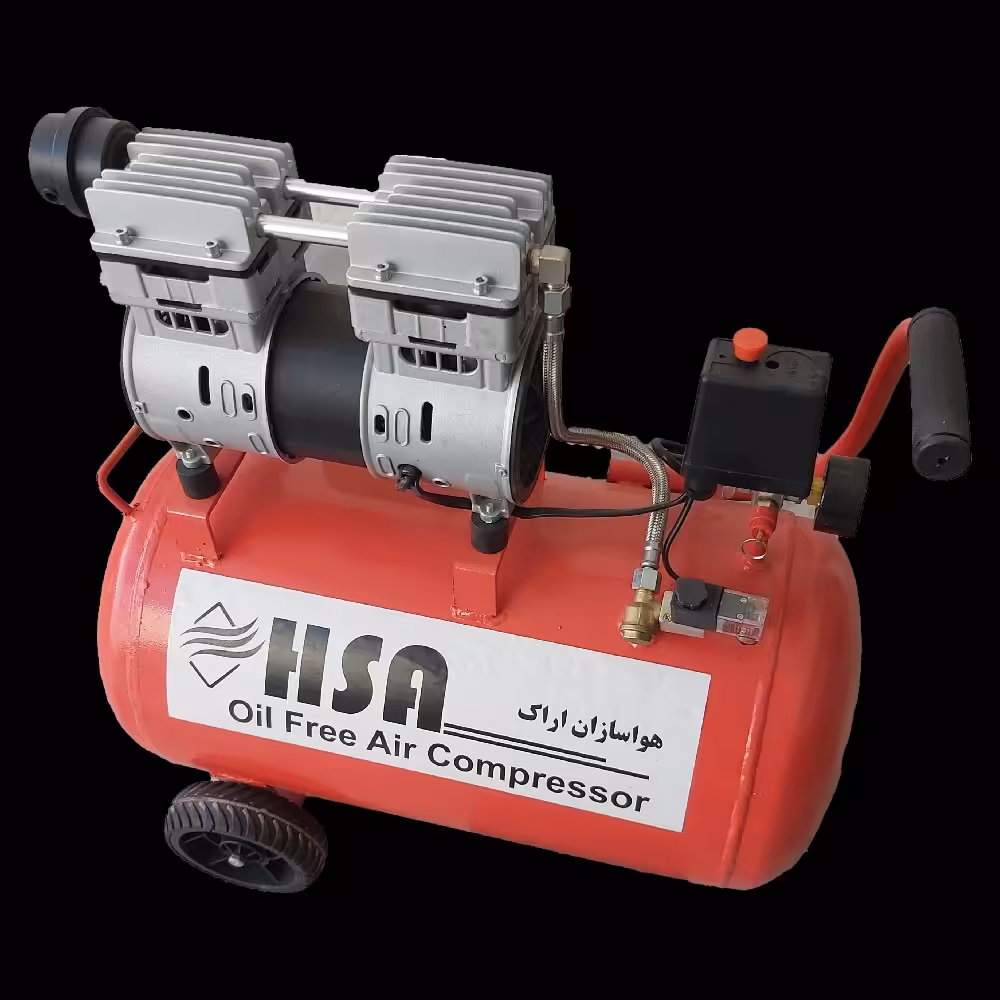 پمپ باد 50 لیتری سایلنت (هزینه ارسال با مشتری)