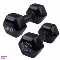 دمبل ایروبیک رکورد کد 1621 وزن 6 کیلوگرم بسته 2 عددی