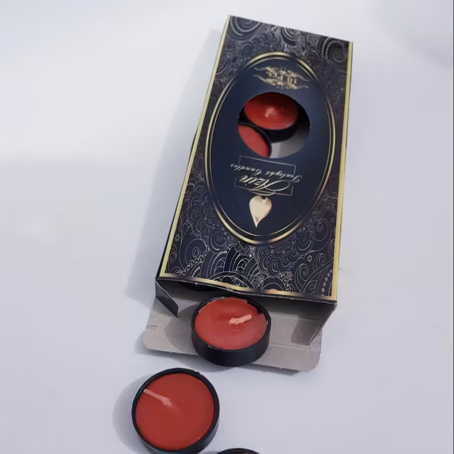 کد712 - شمع وارمر ده عددی - شمع سکه ای 10 عددی - شمع وارمر سفید و قرمز - 1402 - سال نو - لوازم عید - تخفیف