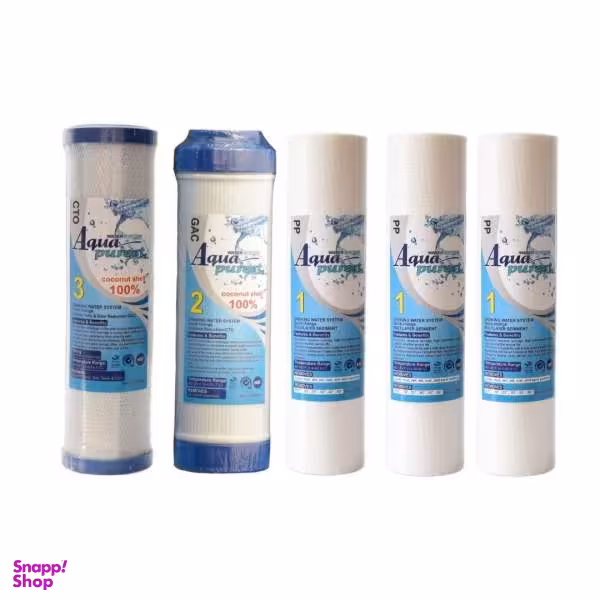 فیلتر دستگاه تصفیه کننده آب آکوا پیورست مدل RO-TKF NEW05 بسته 5 عددی