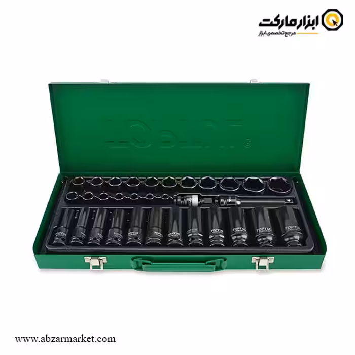 جعبه بکس فشار قوی تاپ تول 32 پارچه 1/2 اینچ مدل GDAD3201