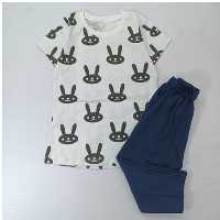 تیشرت و شلوارک خرگوش مشکی اسپرت 