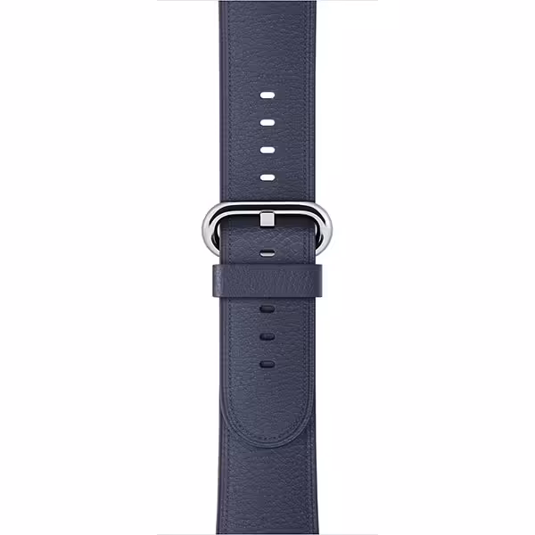 بند اپل واچ 3 چرم مدل 42mm Midnight Blue Classic Buckle - Hiapple.ir
