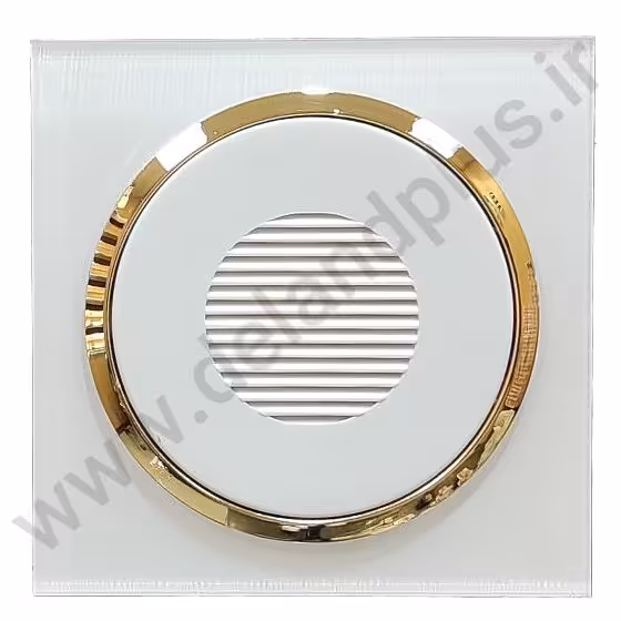 زنگ اخبار مدل آوا پلکسی سفید زه طلایی