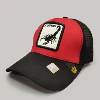کلاه گورین قرمز و مشکی عقرب Scorpion کد 4153