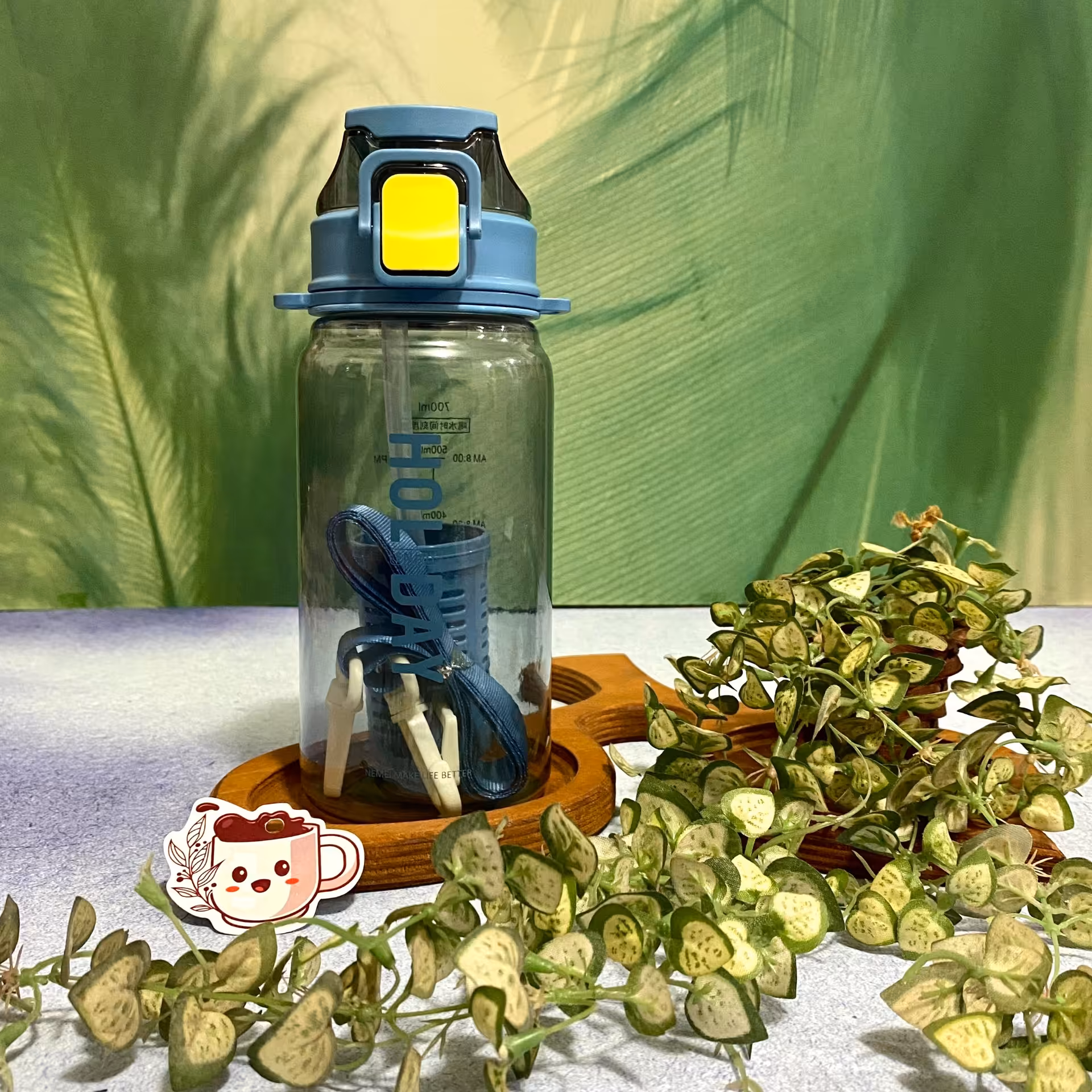 قمقمه مدل صافی دار  گنجایش 0.7 لیتر رنگ آبی 