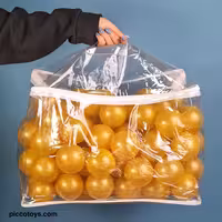 توپ رنگی بسته 100 تایی کیفی رنگ طلایی کد P/TPN0100/GO