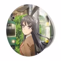 آینه جیبی خندالو طرح مای سان انیمه دختر مدل تاشو کد 12121