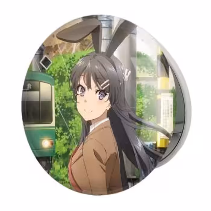 آینه جیبی خندالو طرح مای سان انیمه دختر مدل تاشو کد 12121