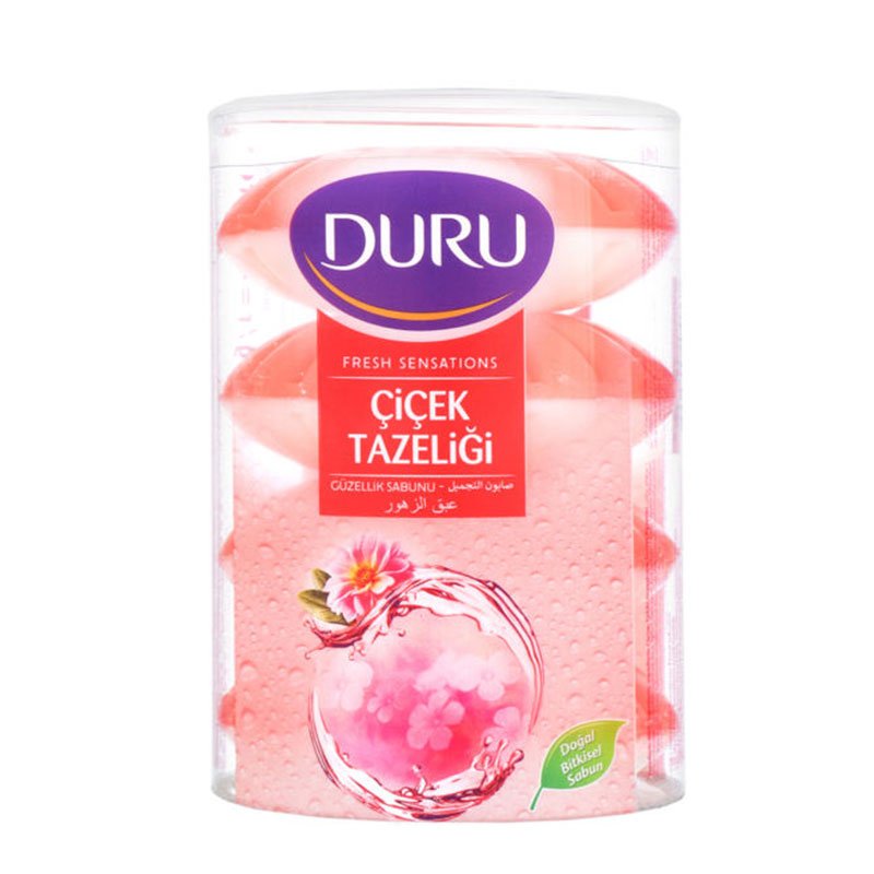 صابون دورو ( DURU ) لیوانی قرمز ترکیه بسته 4 عددی