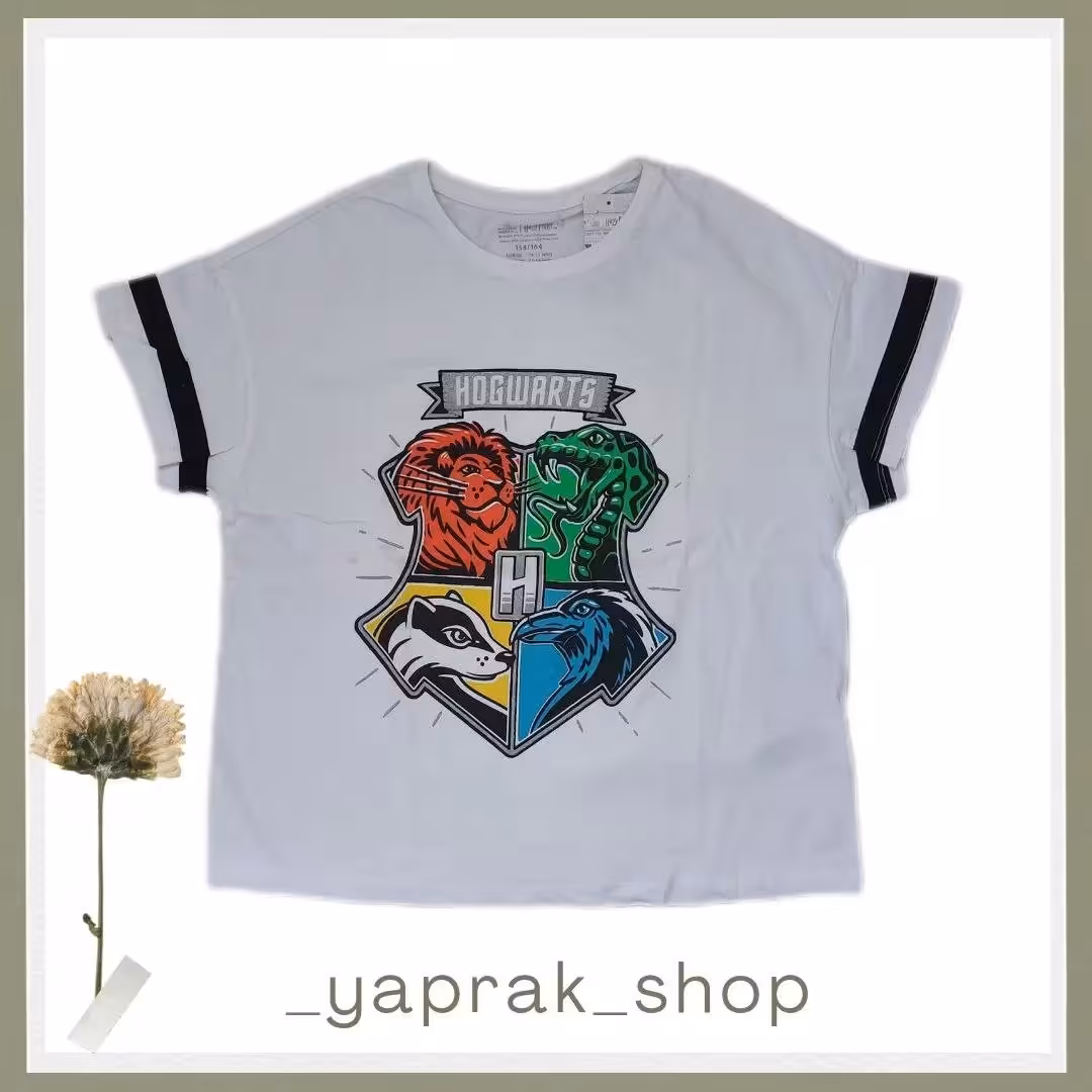 تیشرت اسپرت، پسرانه و دخترانه، طرح هری پاتر، سایز  12 تا 14 سال