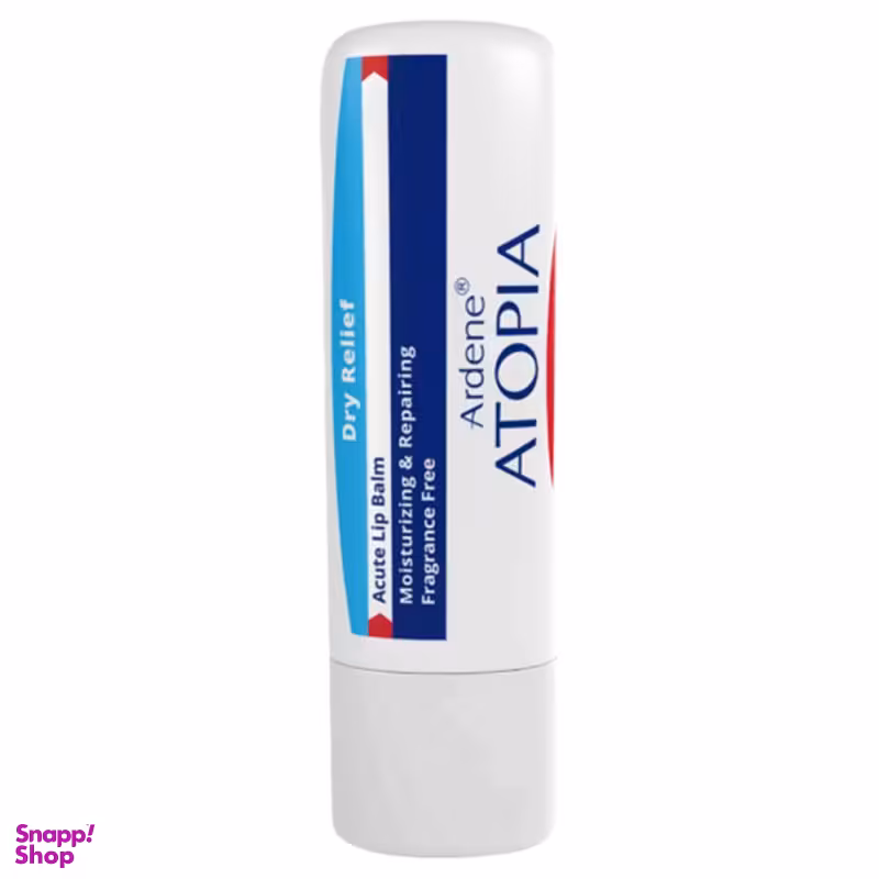 بالم مرطوب کننده و ترمیم کننده لب آردن (Ardene) سری Atopia مدل Dry Relief وزن 4.5 گرم