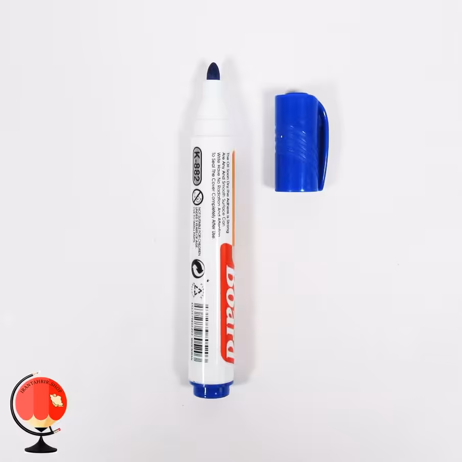 ماژیک وایت برد آبی نوک گرد KMT