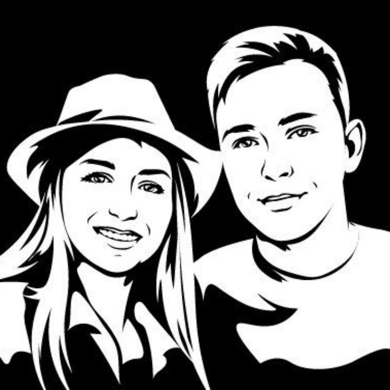 تبدیل عکس شما به نقاشی پرتره مدرن تکنیک سیاه و سفید  ابعاد 40 در 50