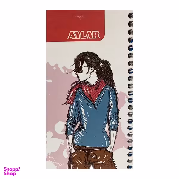 دفترچه یادداشت 50 برگ آیلار کد 226_14 طرح دختر تنها