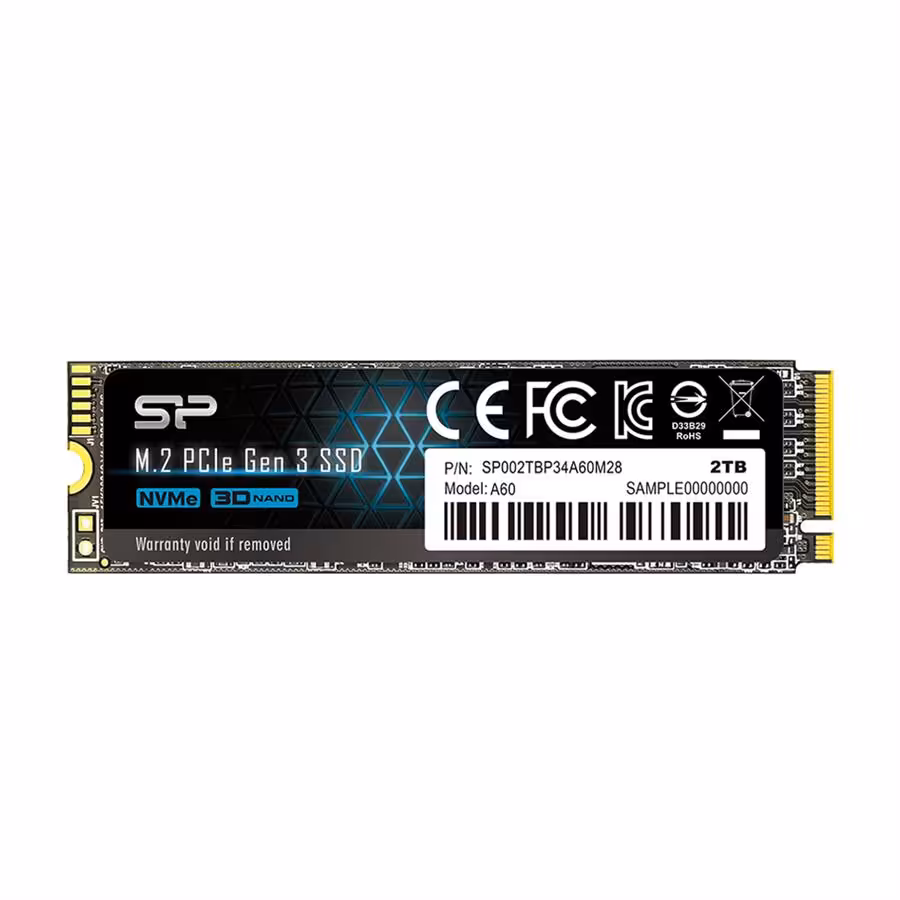 اس اس دی سیلیکون پاور مدل P34A60 PCIe Gen3×4 ظرفیت 2 ترابایت