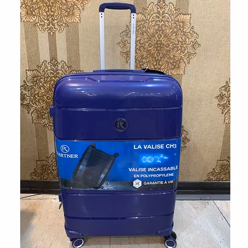 چمدان هارد نشکن برند پارتنر سایز بزرگ کد H-16 سرمه ای ارسال رایگان 