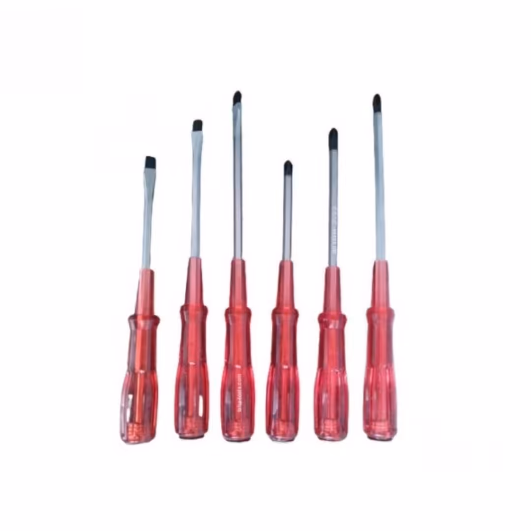 ست پیچ گوشتی 6 عددی ضربه خور TAT TOOLS دسته قرمز

